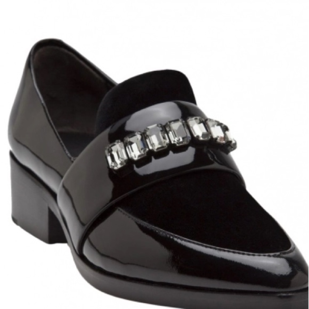 3.1 PHILLIP LIM QUINN LOAFERS - BLACK PATENT/VELVET
